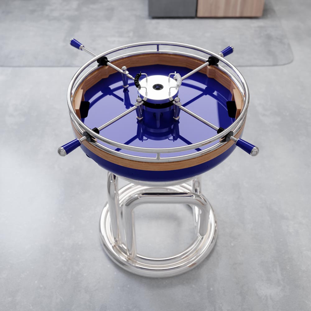 Spin Table - Océan - Hêtre